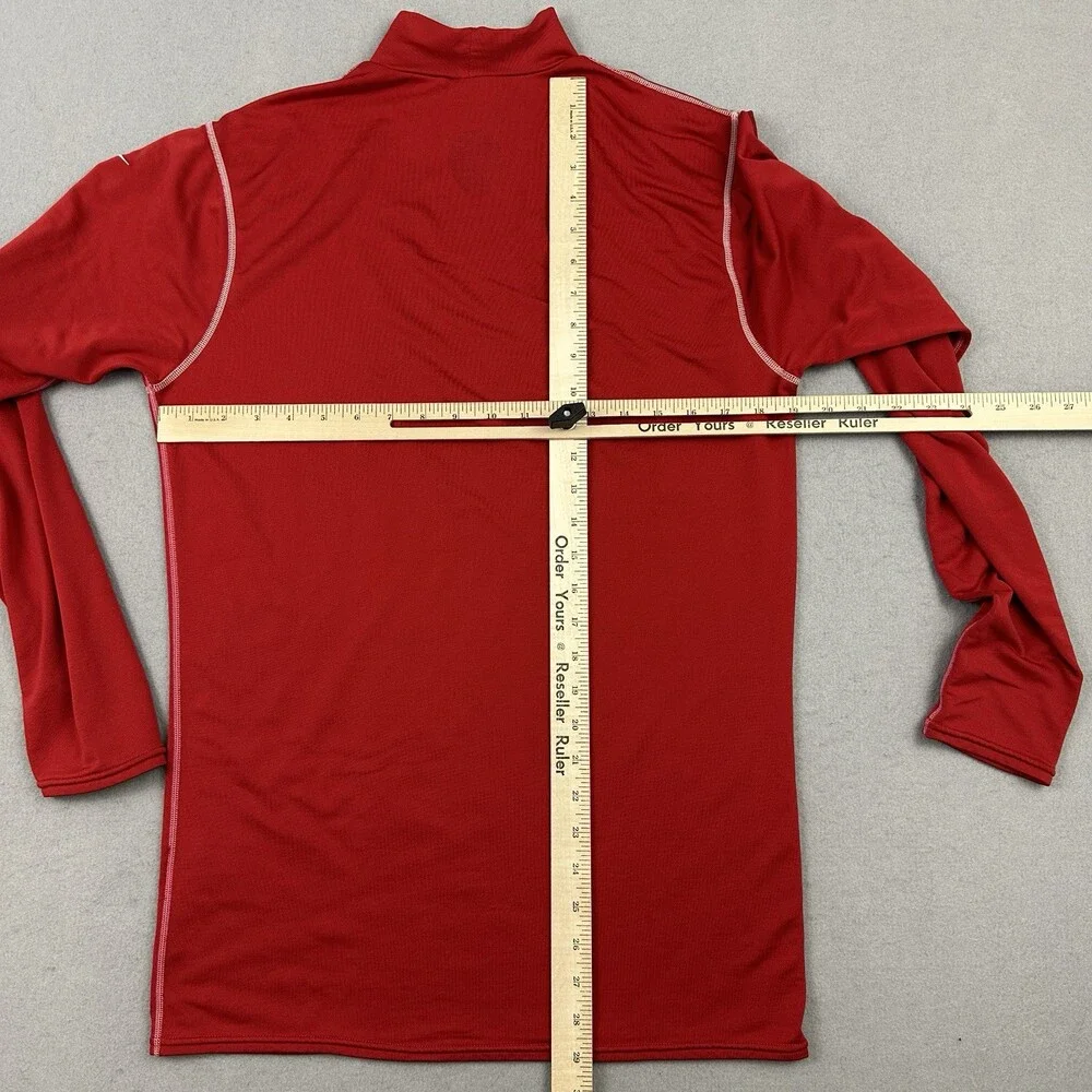 Nike Shirt Men XL Red Long Sleeve Compression Base Layer Kobe Mamba Logo Mock *
